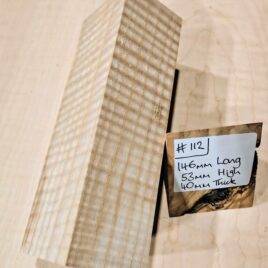 Ripple Ash Knife Handle Scales Block