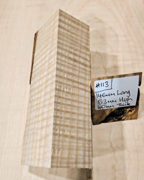 Ripple Ash Knife Handle Scales Block