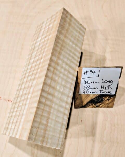 Ripple Ash Knife Handle Scales Block