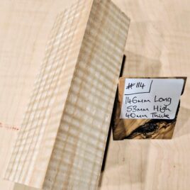 Ripple Ash Knife Handle Scales Block