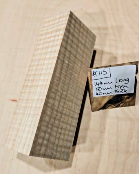 Ripple Ash Knife Handle Scales Block