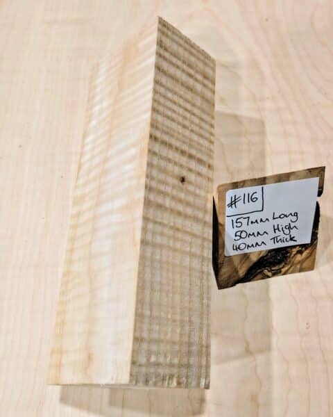 Ripple Ash Knife Handle Scales Block