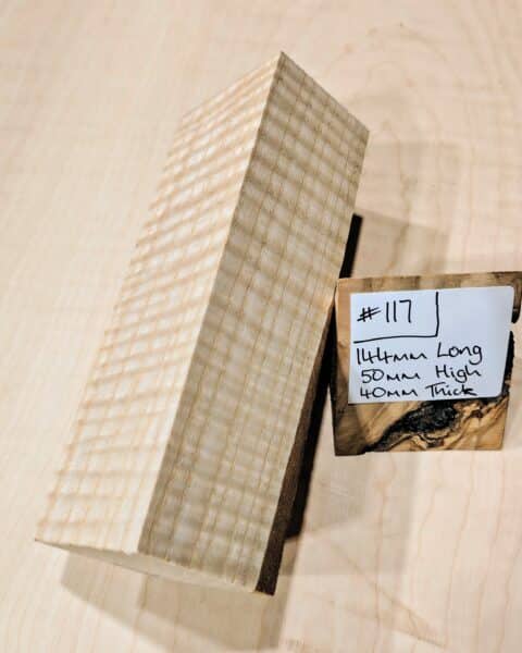 Ripple Ash Knife Handle Scales Block