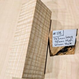 Ripple Ash Knife Handle Scales Block