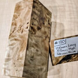 Poplar Burl Knife Handle Scales Block