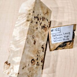 Poplar Burl Knife Handle Scales Block