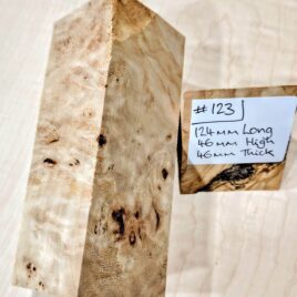 Poplar Burl Knife Handle Scales Block