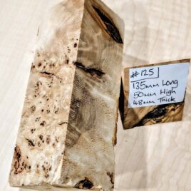 Poplar Burl Knife Handle Scales Block