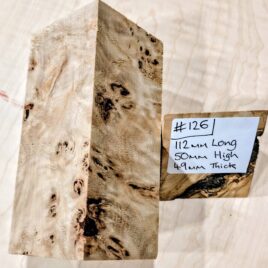 Poplar Burl Knife Handle Scales Block