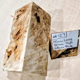 Poplar Burl Knife Handle Scales Block