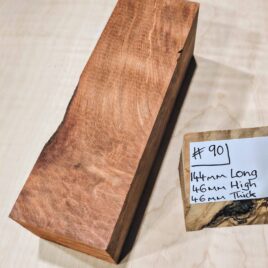 Ancient Quilted Redwood Knife Handle Scales Block