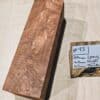 Ancient Quilted Redwood Knife Handle Scales Block