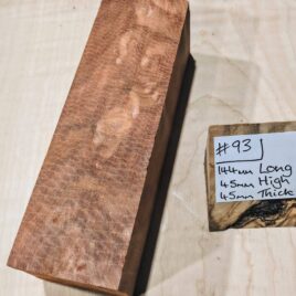 Ancient Quilted Redwood Knife Handle Scales Block