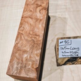 Ancient Quilted Redwood Knife Handle Scales Block