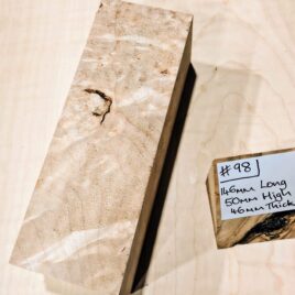 Maple Burl Knife Handle Scales Block