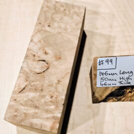 Maple Burl Knife Handle Scales Block