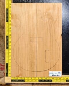 American Red Alder 2 Piece Guitar Body Blank