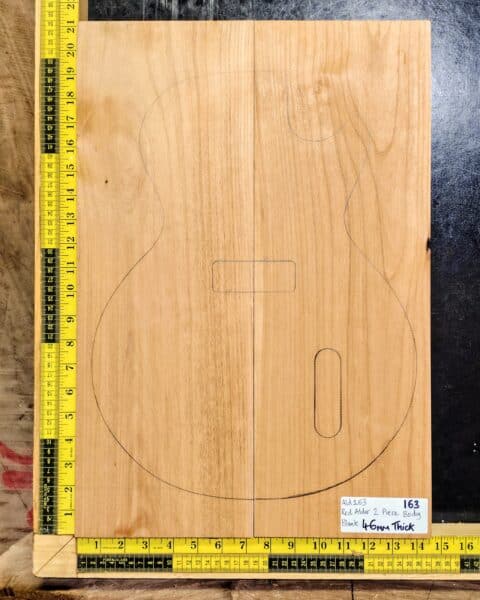 American Red Alder 2 Piece Guitar Body Blank