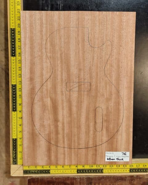 Mahogany Guitar Body Blank 2 Piece