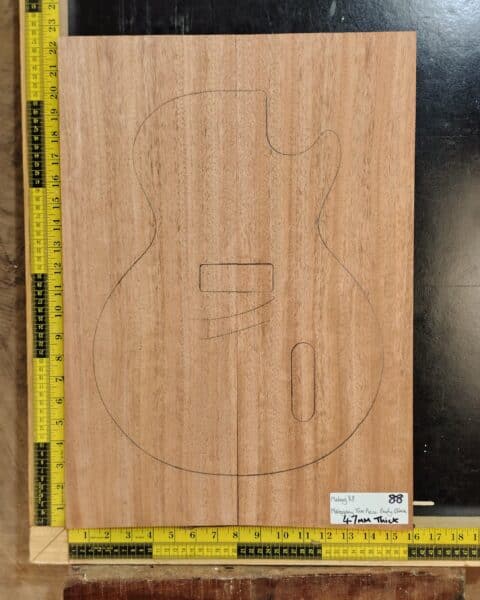 Mahogany Guitar Body Blank 2 Piece
