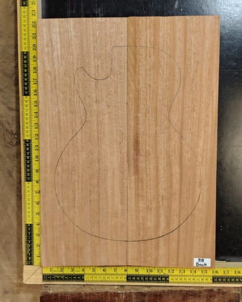 Mahogany Guitar Body Blank 2 Piece