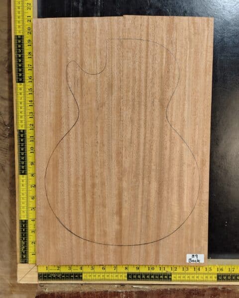 Mahogany Guitar Body Blank 2 Piece