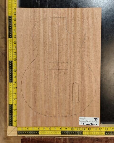 Mahogany Guitar Body Blank 2 Piece