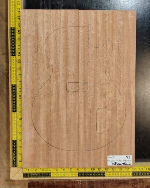 Mahogany Guitar Body Blank 2 Piece