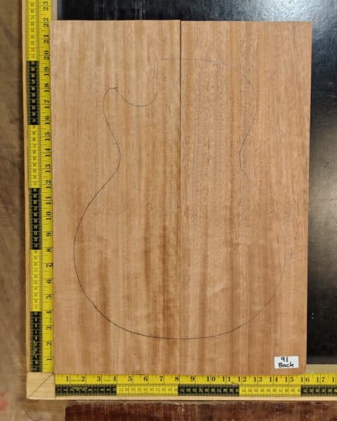 Mahogany Guitar Body Blank 2 Piece