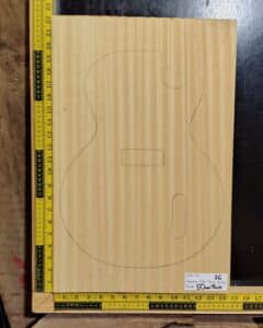 Obeche One-Piece Guitar Body Blank