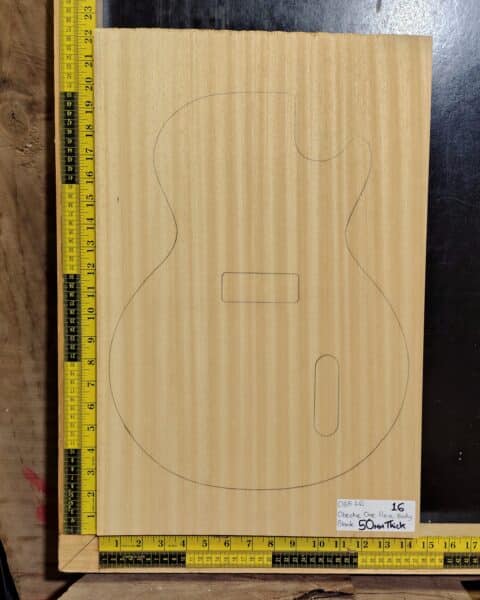 Obeche One-Piece Guitar Body Blank