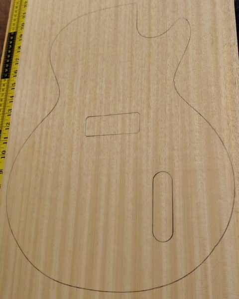 Obeche One-Piece Guitar Body Blank