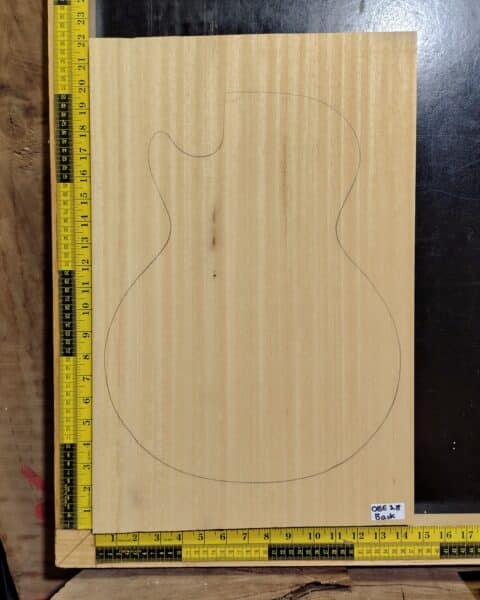 Obeche One-Piece Guitar Body Blank