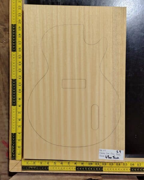 Obeche One-Piece Guitar Body Blank