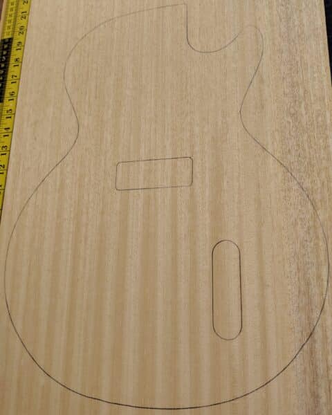Obeche One-Piece Guitar Body Blank