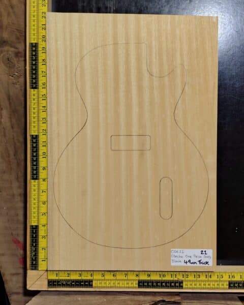 Obeche One-Piece Guitar Body Blank