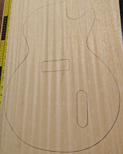 Obeche One-Piece Guitar Body Blank
