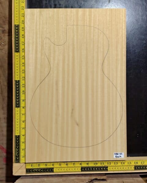 Obeche One-Piece Guitar Body Blank