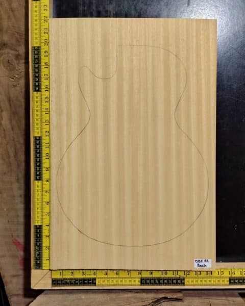 Obeche One-Piece Guitar Body Blank