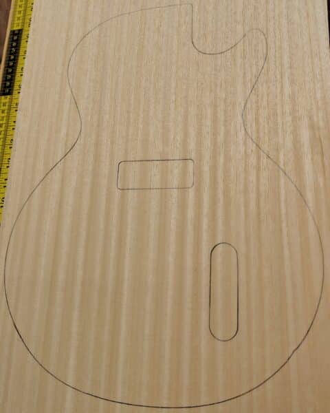 Obeche One-Piece Guitar Body Blank