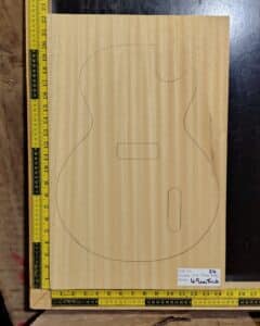 Obeche One-Piece Guitar Body Blank