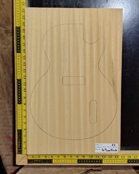 Obeche One-Piece Guitar Body Blank