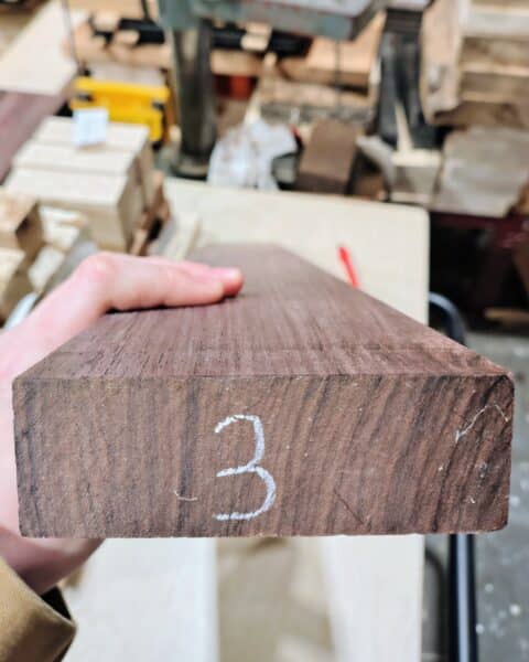 Indian Rosewood Quarter Sawn Guitar Neck Blank