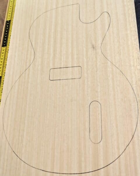 Obeche One-Piece Guitar Body Blank