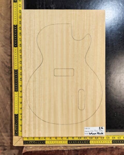 Obeche One-Piece Guitar Body Blank