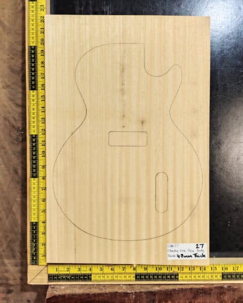 Obeche One-Piece Guitar Body Blank
