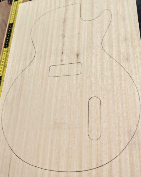 Obeche One-Piece Guitar Body Blank