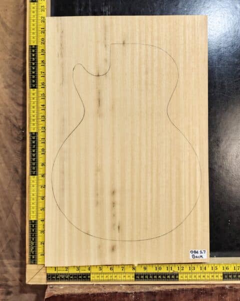 Obeche One-Piece Guitar Body Blank