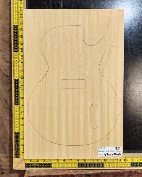 Obeche One-Piece Guitar Body Blank