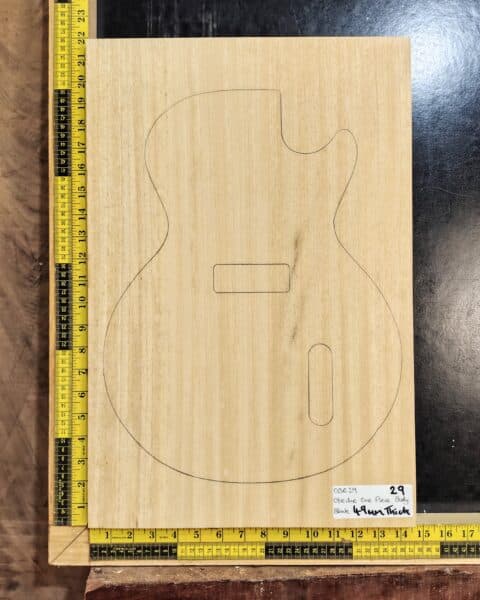 Obeche One-Piece Guitar Body Blank
